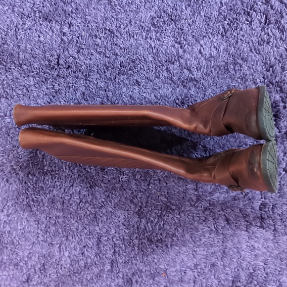 Justins Women’s Riding Boots | 100% Brown Leather | Quilted | Size 7B - Picture 4 of 11